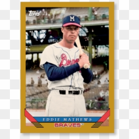 Eddie Mathews 2019 Archives Baseball 1993 Topps Poster - Baseball Player, HD Png Download - eddie png