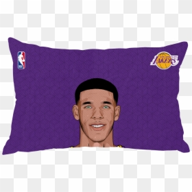Lonzo Ball Pillow Case Face - Logos And Uniforms Of The Los Angeles Lakers, HD Png Download - lonzo png