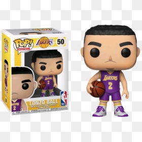 Lonzo Ball L - Funko Pop Nba Players, HD Png Download - lonzo png