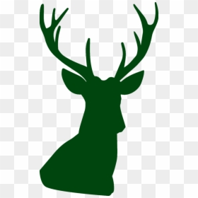 Christmas Santa Deer Vector Png Clipart , Png Download - Deer Head Silhouette Transparent, Png Download - santa hat vector png