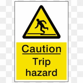 Trip Hazard Sticker - Cctv In Operation Sign, HD Png Download - tripping png