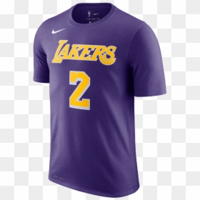 Lakers T Shirt Lebron, HD Png Download - lonzo png