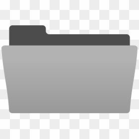 Grey Folder Icon Png, Transparent Png - flat folder icon png
