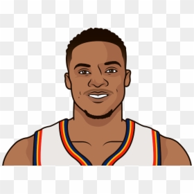 Paul George Cartoon Okc, HD Png Download - patrick ewing png