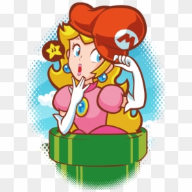 Princess Peach, HD Png Download - luigi death stare png