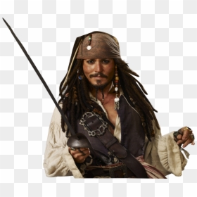 Captain Jack Sparrow Png, Transparent Png - here's johnny png
