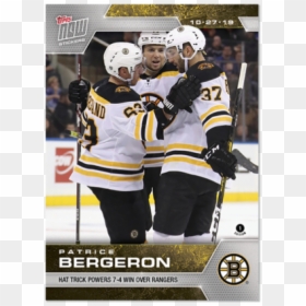 Nhl Topps Now® 9 Sticker Pack - Boston Bruins, HD Png Download - patrice bergeron png