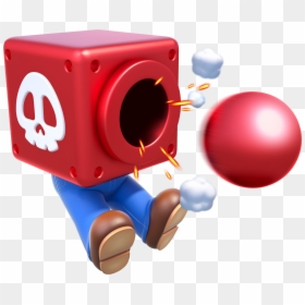 Super Mario 3d World Cannon Box, HD Png Download - gold mario amiibo png