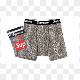 Supreme Hanes Leopard Boxer, HD Png Download - supreme bogo png