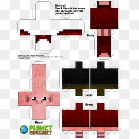 Papercraft De Minecraft Skin, HD Png Download - minecraft door png