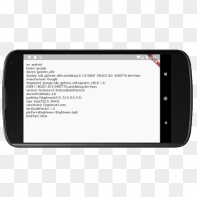 Nexus 4 Paysage - Display Device, HD Png Download - nexus 6p png