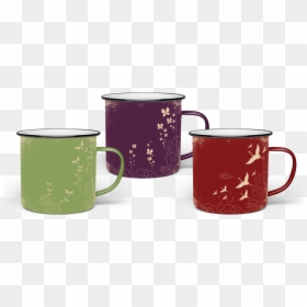 Enamel Mug Psd Mockup, HD Png Download - kami png
