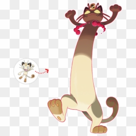 Image - Gigantamax Meowth, HD Png Download - alolan exeggutor png