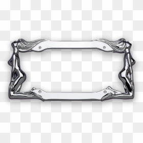 Woman Licence Plate Frame, HD Png Download - chrome frame png