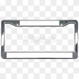 Plastic License Plate Frame With Chrome Finish - Plate Number Design Png, Transparent Png - chrome frame png