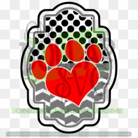 Scalable Vector Graphics, HD Png Download - heart paw print png