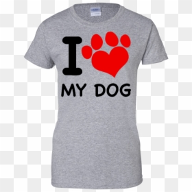 Eu Amo Meu Cachorro, HD Png Download - heart paw print png