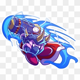 Masked Kirb - Illustration, HD Png Download - dedede png