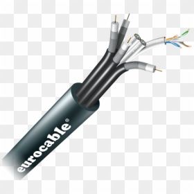 Hybrid Digital Data & Coaxial Cable 3cat6sf 4rg6 , - Eurocable Ss, HD Png Download - coax cable png