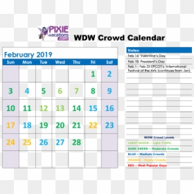 Disney Calendars February 2019, HD Png Download - walt disney world png
