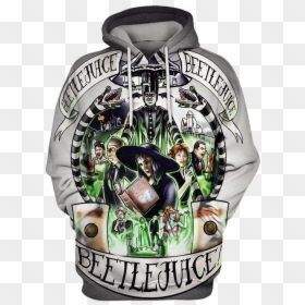 Gearhuman 3d Beetlejuice Tim Burton Hoodies - Myself Strange And Unusual Meme, HD Png Download - tim burton png