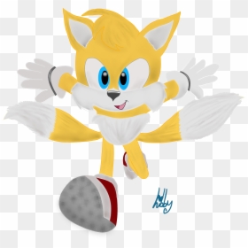 Movie Tails - Cartoon, HD Png Download - sonic and tails png