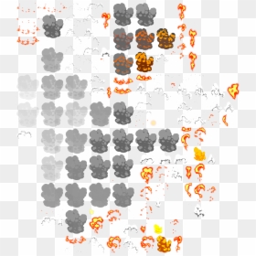 Mining Rock Sprite Sheet, HD Png Download - explosion sprite png