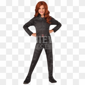 Transparent Black Widow Clipart - Black Panther Costume For Girls, HD Png Download - natasha romanoff png