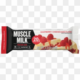 Cytosport Protein Bar Raspberry Cheesecake - Muscle Milk Protein Bar Chocolate Peanut Butter, HD Png Download - muscle milk png