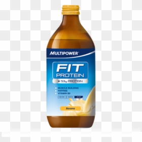 Glass Bottle Protein Shake, HD Png Download - muscle milk png