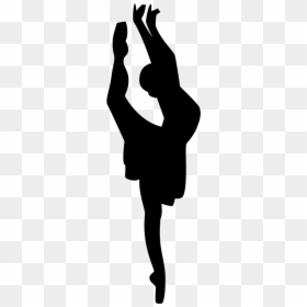Athletic Dance - Silhouette Of Ballet Dancer, HD Png Download - dancer emoji png