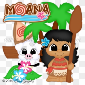 Princess Moana - Cartoon, HD Png Download - moana pig png