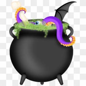 Transparent Clip Art Halloween - Transparent Background Halloween Cauldron Clipart, HD Png Download - witch cauldron png