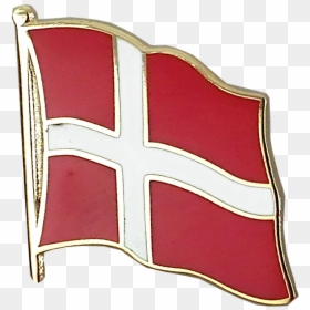 Denmark Flag Lapel Pin - Crest, HD Png Download - denmark flag png