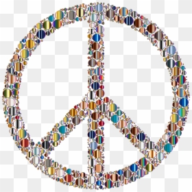 Colorful Circles Peace Sign 16 Variation 4 Without - Simple Peace Tattoo Designs, HD Png Download - peace icon png