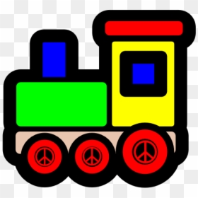 Toy Train Icon Christmas Xmas Electronics Peace Symbol - Toy Train Clip Art, HD Png Download - peace icon png