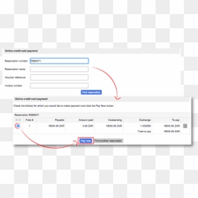 Resrequest Credit Card - Credit Card Reservations And Payments Software Examples, HD Png Download - pay now button png