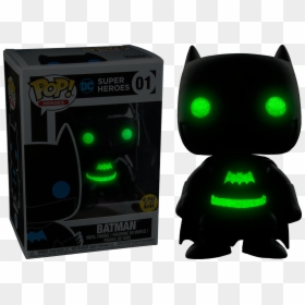 Batman Silhouette Glow In The Dark Pop Vinyl Figure - Glow In The Dark Funko Pops, HD Png Download - batfleck png