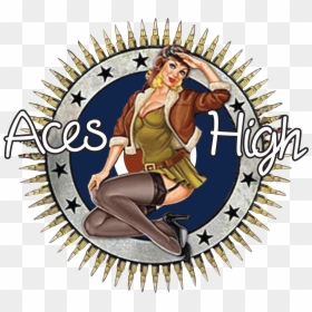Wwii Nose Art Pin Up, HD Png Download - aces png