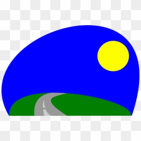 Desenho Estrada Com Paisagem, HD Png Download - moonpng
