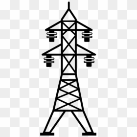 High Voltage Transmission Tower Free Png Image - Electricity Tower Clipart, Transparent Png - high voltage sign png