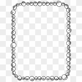 Pebble Border Big Image - Food Clipart Black And White Border, HD Png Download - science.png