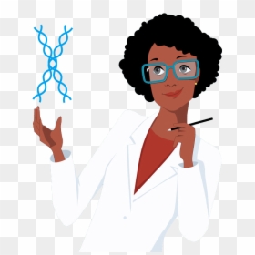 Black Female Scientist Clipart, HD Png Download - vhv