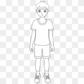 Black And White Png Boy In Bed - High School Girl Clipart Black And White, Transparent Png - black boy png