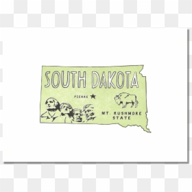 South Dakota State Prints - Mount Rushmore Monument Vintage Recycled License Plate, HD Png Download - mt rushmore png