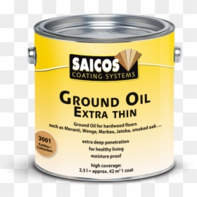 Saicos Ground Oil Extra Thin - Label, HD Png Download - oil can png