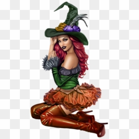 Vampires, Witches, Pin Up, Tube, Clip Art, Bruges, - Transparent Witch Femme Png, Png Download - witches png