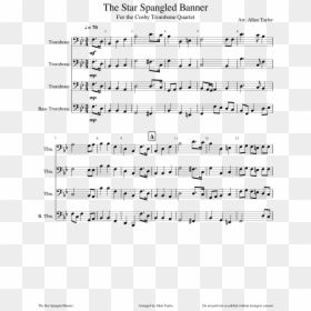 Dance Of The Knights Sheet Music Bassoon, HD Png Download - star banner png