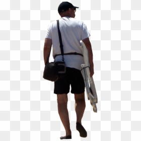 2 Kb, Man On The Beach - Standing, HD Png Download - personas caminando png
