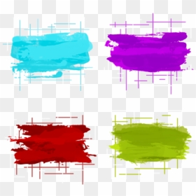 Abstract Line Banner With Watercolour Detailed, Shape, - Shape Painting Png, Transparent Png - abstract banner png